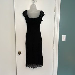 Scala- Beaded Black Cocktail Dress